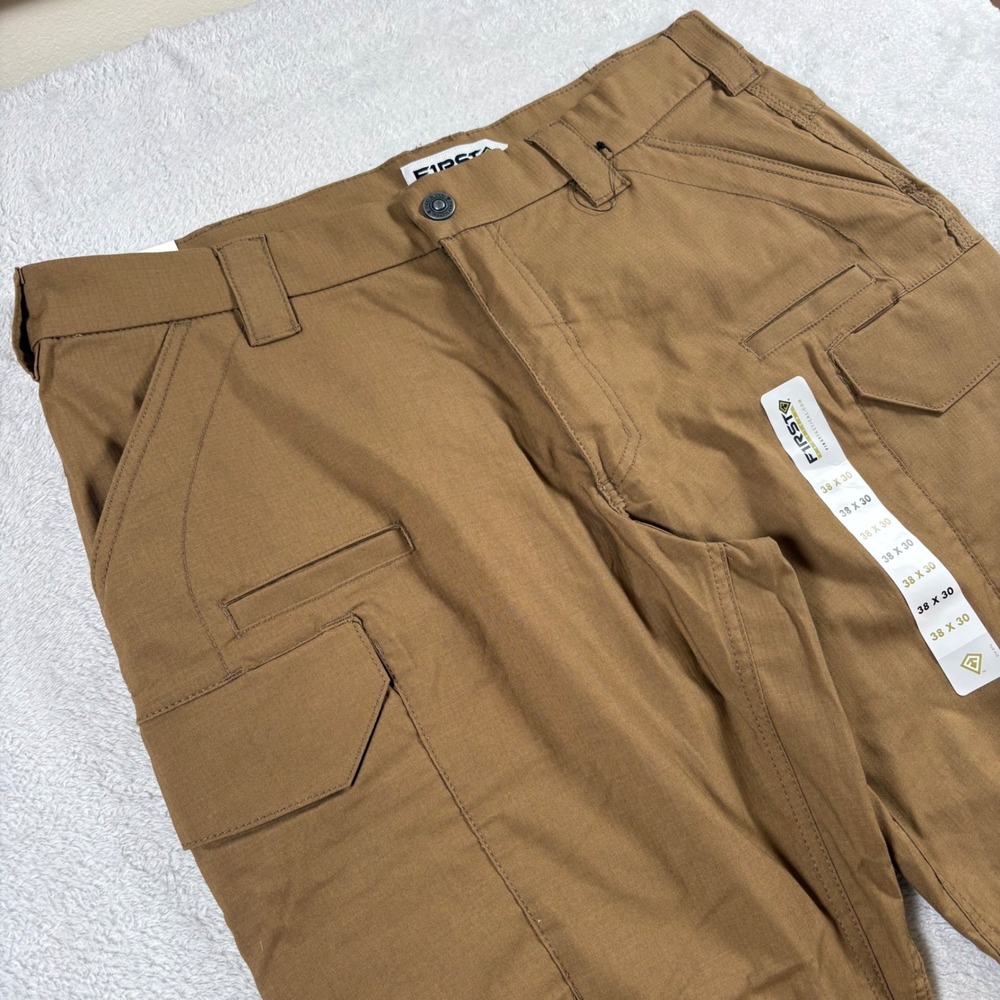 First Tactical V2 Mens Tactical Pants 38x30 Coyote Brown Ripstop Cargo NWT